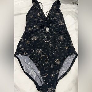 Magicsuit Black and Gold Starry One Piece Swimsuit